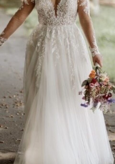 Second Hand Brautkleid Brautnest A-Linie Gr. 40 Foto 1