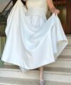 Second Hand Brautkleid Angela Bianca Brautkleid Ivory Kollektion 2023 A-Linie Gr. 44 Foto 3