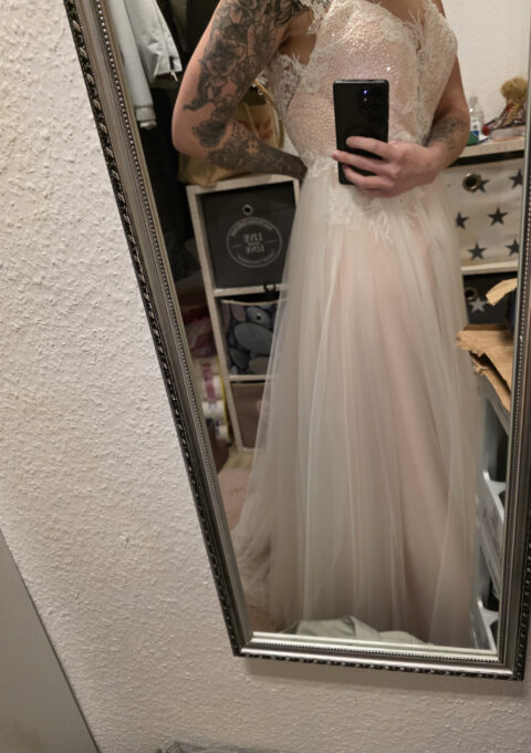 Second Hand Brautkleid Elizabeth Passion Mode de Pol Prinzessin Gr. 46 Neu &amp ungetragen Foto 1