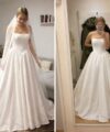 Second Hand Brautkleid Einzelanfertigung A-Linie Gr. 36 Neu & ungetragen Foto 1
