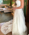 Second Hand Brautkleid Morilee / Madeline Gardner A-Linie Gr. 38 Neu & ungetragen Foto 4