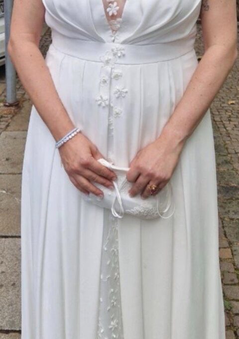 Second Hand Brautkleid Linea Raffaelli 190-066-01 A-Linie Gr. 42 Foto 1