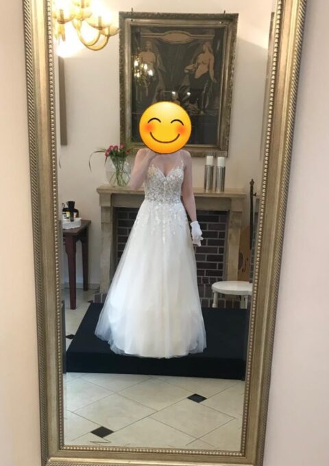 Second Hand Brautkleid Agnes Bridal Dream Mode de Pol KA19116T A-Linie Gr. 38 Foto 1