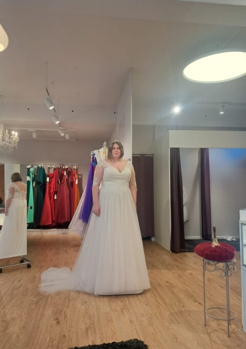 Second Hand Brautkleid Monica Loretti Prinzessin Gr. 50 Foto 1