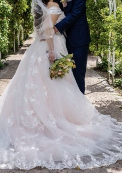 Second Hand Brautkleid Miss Germany Christa Modellnr. MGB-56 A-Linie Gr. 44 Foto 1