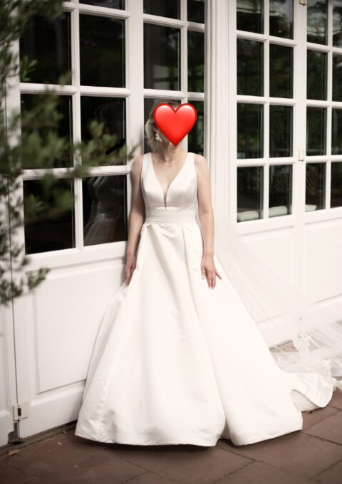 Second Hand Brautkleid Rosa Clara Archer A-Linie Gr. 38 Mageschneidert Foto 1