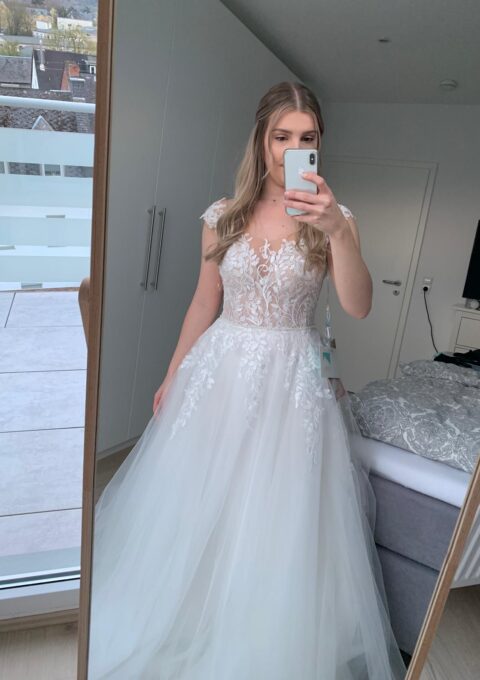 Second Hand Brautkleid Daniela Di Marino A-Linie Gr. 38 Foto 1