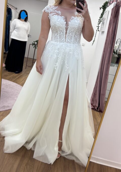 Second Hand Brautkleid Anna Sposa Manana A-Linie Gr. 44 Foto 1