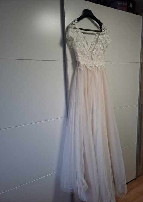 Second Hand Brautkleid Bianco Evento Shanon A-Linie Gr. 38 Foto 1
