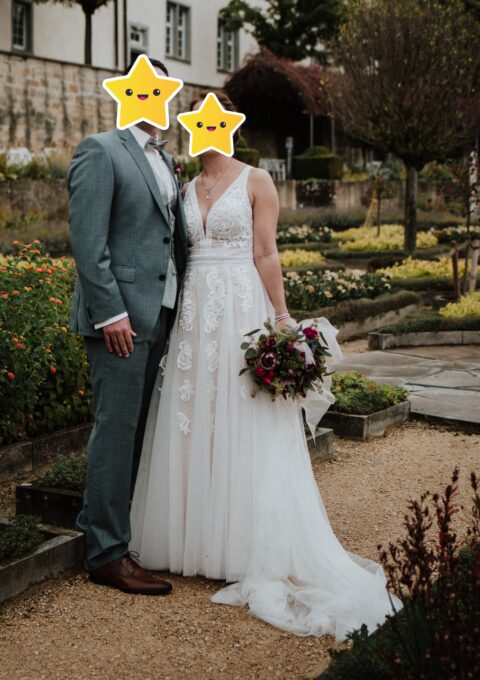 Second Hand Brautkleid Essense of Australia D260 Boho Gr. 36 Foto 1