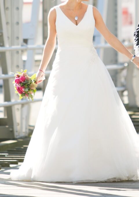 Second Hand Brautkleid Marylise A-Linie Gr. 40 Foto 1