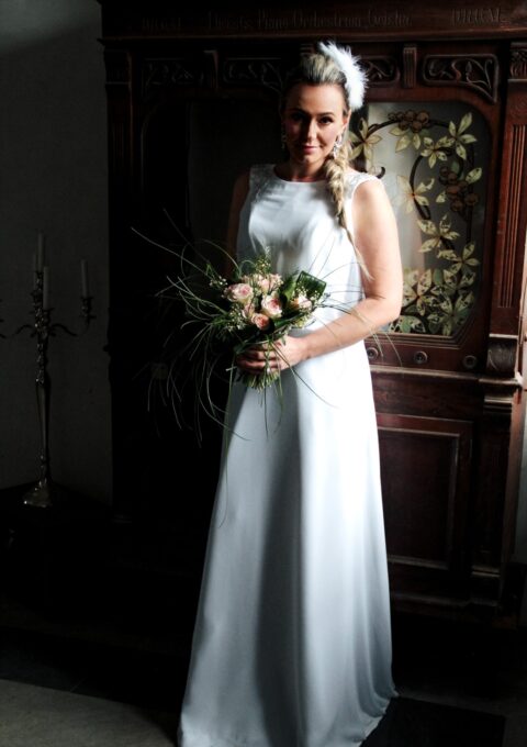 Second Hand Brautkleid Standesamt Gr. 38 Foto 1