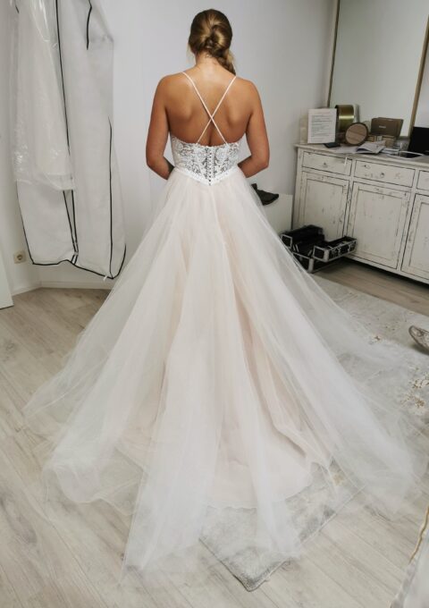 Second Hand Brautkleid Enzoani A-Linie Gr. 38 Neu &amp ungetragen Foto 1