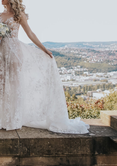 Second Hand Brautkleid Agnieszka wiaty Molly A-Linie Gr. 36 Mageschneidert Foto 1