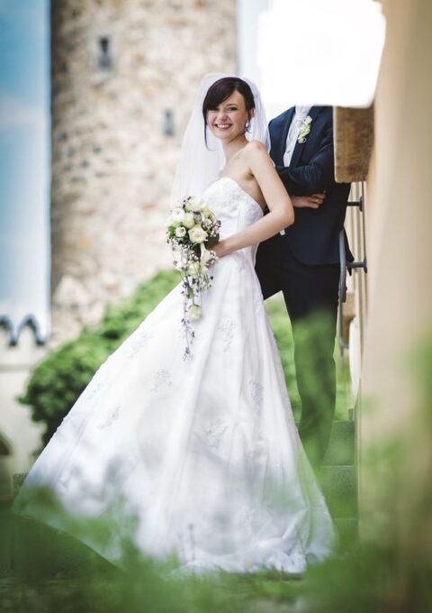 Second Hand Brautkleid Uwe Herrmann A-Linie Gr. 36 Foto 1