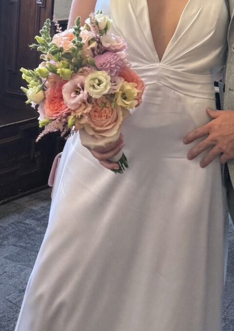 Second Hand Brautkleid Fit and Flare Gr. 38 Mageschneidert Foto 1