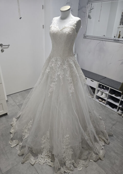 Second Hand Brautkleid Dianavisposa Anita A-Linie Gr. 38 Neu &amp ungetragen Foto 1