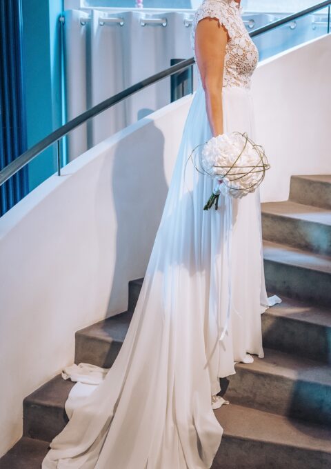 Second Hand Brautkleid Marie Bernal Modell Colahtna Colahntna A-Linie Gr. 38 Foto 1