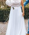 Second Hand Brautkleid Marie Bernal Modell Colahtna Colahntna A-Linie Gr. 38 Foto 5