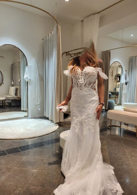 Second Hand Brautkleid toile Cheyenne Meerjungfrau Gr. 36 Neu &amp ungetragen Foto 1