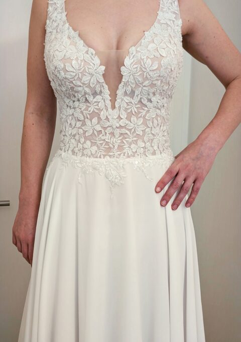 Second Hand Brautkleid Iryna Kotapska A-Linie Gr. 42 Neu &amp ungetragen Foto 1