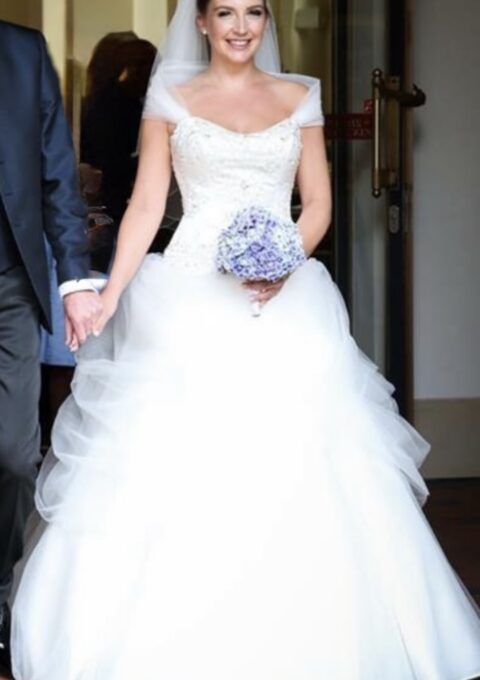 Second Hand Brautkleid Disney Fairy Tale Weddings Collection by Alfred Angelo Cinderella A-Linie Gr. 36 Foto 1