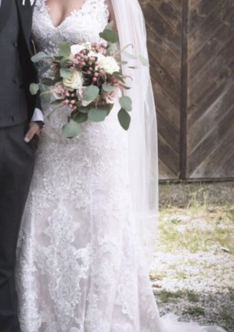 Second Hand Brautkleid Aire Barcelona 2C118ENCA006400 Fit and Flare Gr. 40 Mageschneidert Foto 1