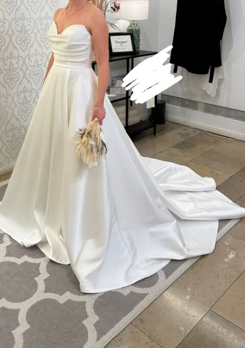 Second Hand Brautkleid Sincerity Bridal / Justin Alexander 44496 A-Linie Gr. 38 Neu & ungetragen Foto 1