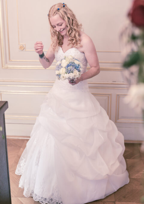 Second Hand Brautkleid Nicht bekannt A-Linie Gr. 34 Foto 1