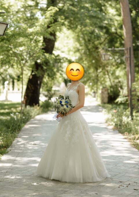 Second Hand Brautkleid Pronovias Barcelona Prinzessin Gr. 36 Foto 1