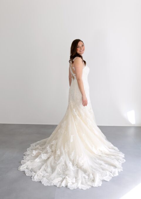 Second Hand Brautkleid Modeca Le Papillon Meerjungfrau Gr. 42 Neu &amp ungetragen Foto 1