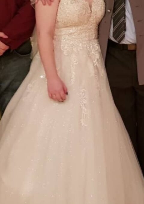 Second Hand Brautkleid Stella York A-Linie Gr. 42 Mageschneidert Foto 1