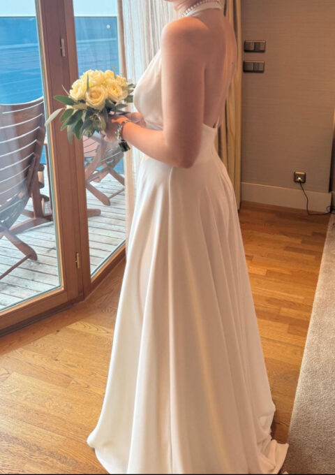 Second Hand Brautkleid Bianco Evento A-Linie Gr. 36 Maßgeschneidert Foto 1