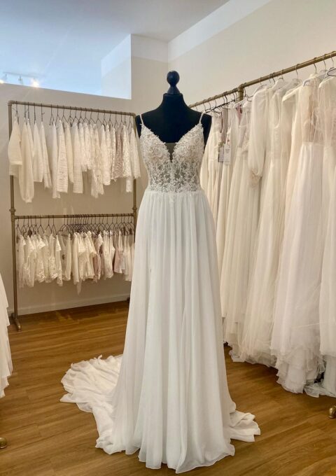 Second Hand Brautkleid Lina Becker A-Linie Gr. 38 Foto 1