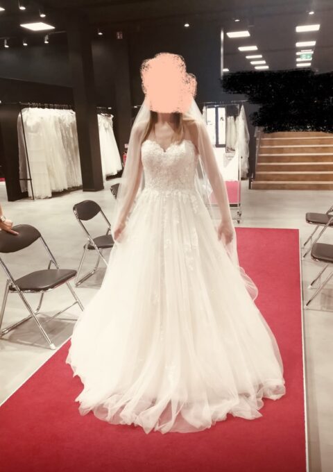 Second Hand Brautkleid Stella York 6690CRZP A-Linie Gr. 36 Neu &amp ungetragen Foto 1