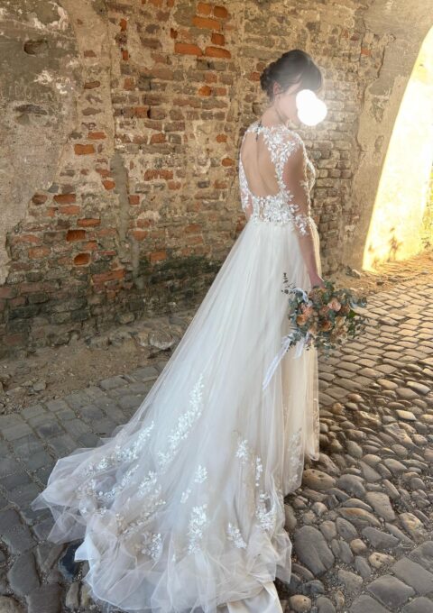 Second Hand Brautkleid Gala Brautkleid Gala Nr. 07.19 A-Linie Gr. 38 Foto 1