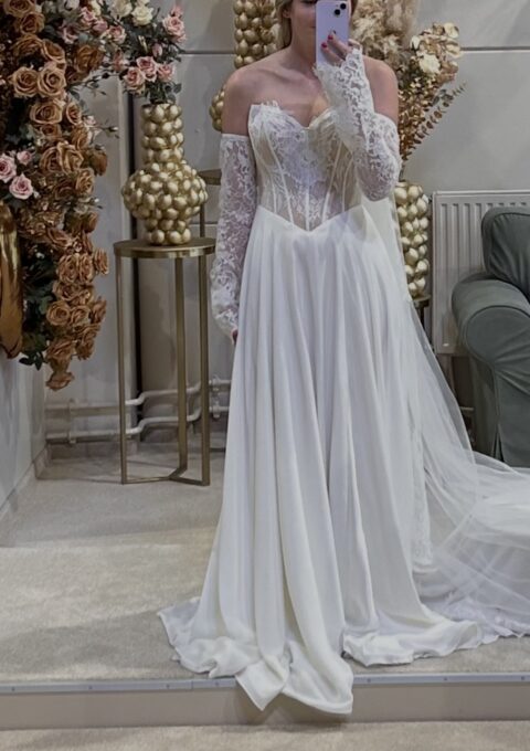 Second Hand Brautkleid Bridonista S26-A10 A-Linie Gr. 36 Foto 1