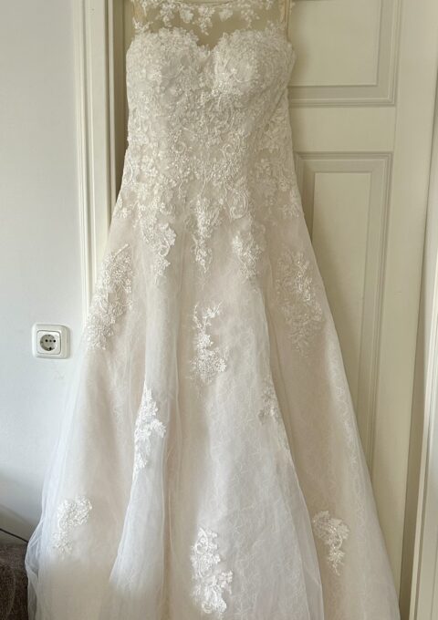 Second Hand Brautkleid Amera Vera Einmal Prinzessin A-Linie Gr. 44 Neu &amp ungetragen Foto 1