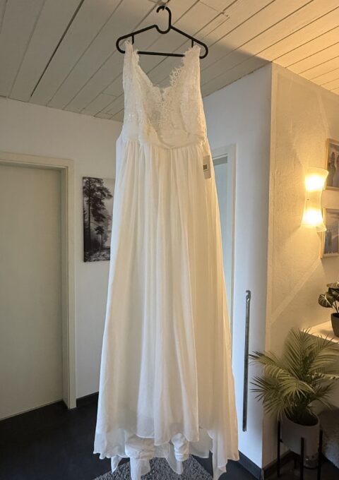 Second Hand Brautkleid Babaroni A-Linie Gr. 46 Neu &amp ungetragen Foto 1