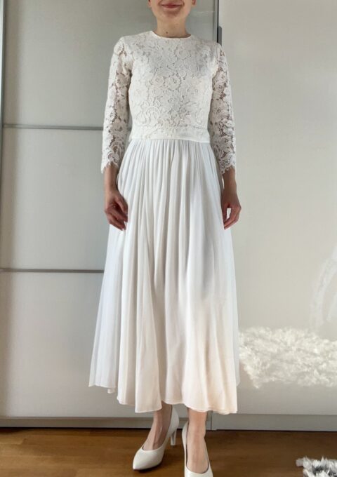 Second Hand Brautkleid IVY OAK Bridal dress midi Standesamt Gr. 32 Foto 1