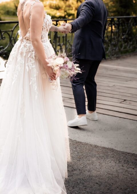 Second Hand Brautkleid Modeca A-Linie Gr. 38 Foto 1