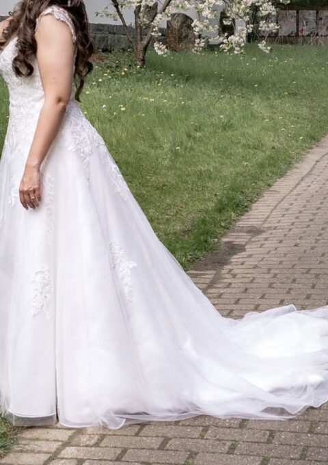 Second Hand Brautkleid A-Linie Gr. 40 Foto 1