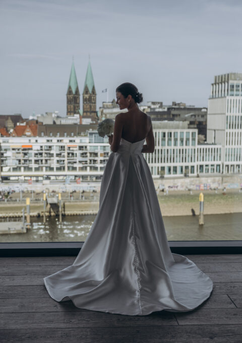Second Hand Brautkleid A-Linie Gr. 36 Foto 1