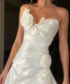 Second Hand Brautkleid ADK La Belle Marie´e, S.p.a. Italy Silhouette A-Linie Gr. 38 Foto 4