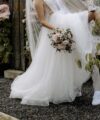 Second Hand Brautkleid Daria Karlozi 08277.00.17 Lukra A-Linie Gr. 38 Foto 1