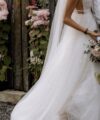 Second Hand Brautkleid Daria Karlozi 08277.00.17 Lukra A-Linie Gr. 38 Foto 3