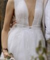 Second Hand Brautkleid Daria Karlozi 08277.00.17 Lukra A-Linie Gr. 38 Foto 4
