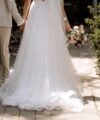 Second Hand Brautkleid Daria Karlozi 08277.00.17 Lukra A-Linie Gr. 38 Foto 5
