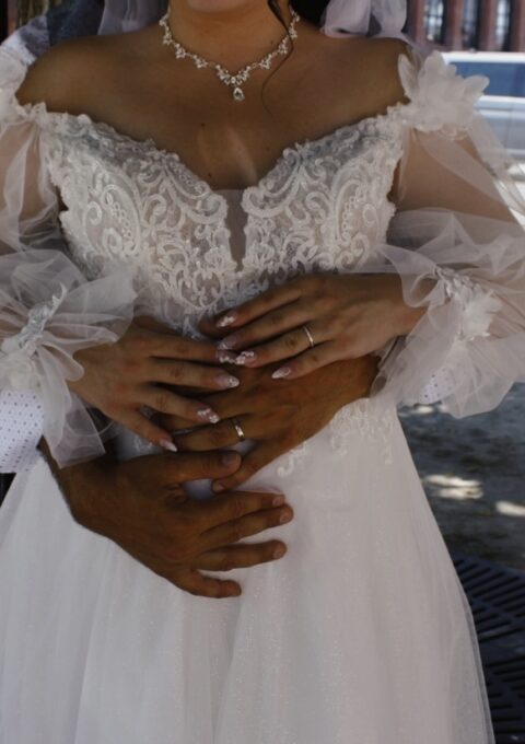 Second Hand Brautkleid Prinzessin Gr. 44 Foto 1