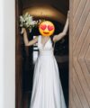 Second Hand Brautkleid La Sposa / St. Patrick / Pronovias A-Linie Gr. 38 Foto 1